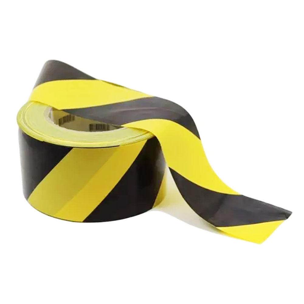 Fita Zebrada Para Sinalização 200mts X 70 cm Preta/Amarela FTAM200/70 ...