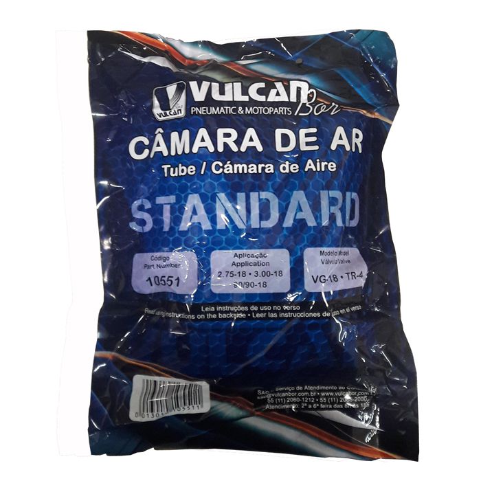 Camara de Ar Moto Mg-18 -  Vulcan Bor